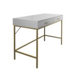 Marie Grey Dressing Table with Stool - Image 6