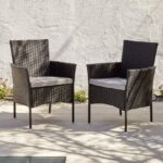 Outlet - 2 x Kemble/Marston Stackable Chair - Black