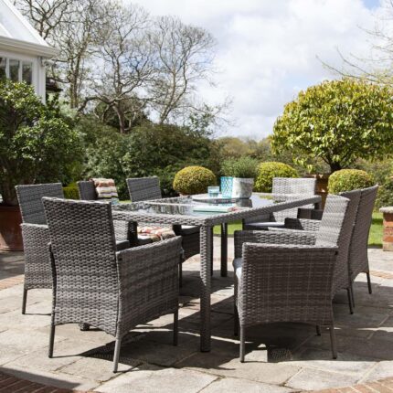 Marston 8 Seater Grey