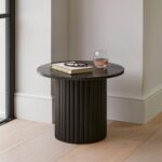 Myla Black Round Side Table