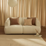 Nathalia 2-Seater Sofa - Chalk White Boucle