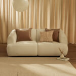 Nathalia 2-Seater Sofa - Chalk White Boucle