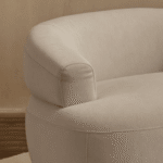 Nathalia Soft Beige Swivel Armchair - Image 2