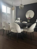 Amelia Black Wood Dining Table - Extendable - Image 6