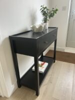 Charlie Black 2 Drawer Console Table - Image 3