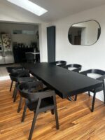 Ella Black Wood Dining Armchairs - Set of 2 - Image 4