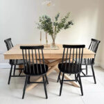 Amelia Whitewash Wood Dining Table - Non Extendable - Image 3