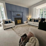 Outlet - Ava 2 Seater Sofa - Light Beige Boucle with Black Oak Legs - Image 2
