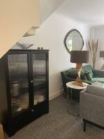 Outlet - Lua Tall Cabinet In Noir Black With Fluted Glass - Image 3