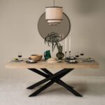 Amelia Whitewash Extendable Dining Table Set - 6 Seater - Mabel Pale Oak Spindle Back Chairs - Image 2