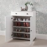 Outlet – Ascot shoe cabinet - white storage cupboard - Image 3
