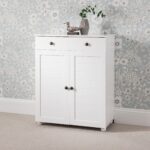 Outlet – Ascot shoe cabinet - white storage cupboard - Image 4
