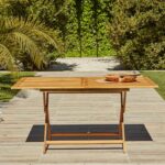 Outlet - Ashby 6 Seater Wooden Rectangular Folding Dining Table - 150Cm