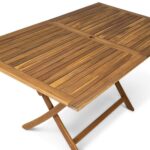 Outlet - Ashby 6 Seater Wooden Rectangular Folding Dining Table - 150Cm - Image 11