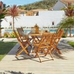 Outlet - Ashby 6 Seater Wooden Rectangular Folding Dining Table - 150Cm - Image 3