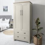 Outlet - Bampton 2  Door Wardrobe in Grey