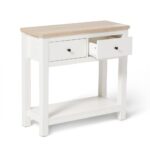Outlet - Bampton 2 Drawer Console Table - Alabaster White - Image 6