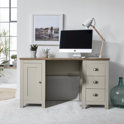 Outlet - Bampton  Grey Desk