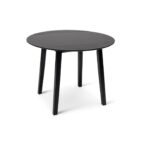 Outlet - Charlie Black Round Dining Table - With Drop Leaf - Image 3