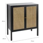 Outlet - Charlie Hallway Cabinet - Black - Image 11