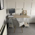 Outlet - Darcy swivel chair - velvet - grey and gold - Image 5