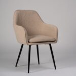 Outlet - Dolly Accent Chair - Set of 2 - Boucle With Black Legs - Image 2
