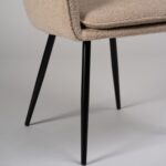 Outlet - Dolly Accent Chair - Set of 2 - Boucle With Black Legs - Image 3