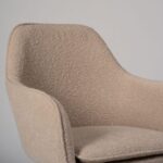 Outlet - Dolly Accent Chair - Set of 2 - Boucle With Black Legs - Image 4
