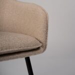 Outlet - Dolly Accent Chair - Set of 2 - Boucle With Black Legs - Image 5