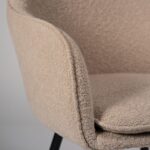 Outlet - Dolly Accent Chair - Set of 2 - Boucle With Black Legs - Image 6
