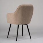 Outlet - Dolly Accent Chair - Set of 2 - Boucle With Black Legs - Image 8
