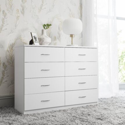 Outlet - Essie chest of drawers - 8 drawer - white