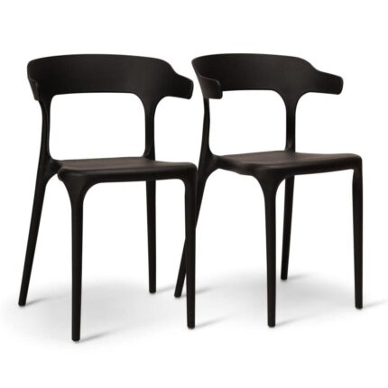 Outlet - Finn Dining Chairs - Set of 4 - Black