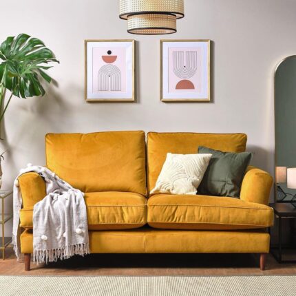 Outlet - Frankie medium sofa - 3 seater - Turmeric Yellow