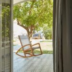 Outlet - Freddie Wooden Garden Rocking Chair - White - Image 2