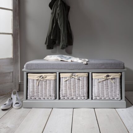 Outlet – Fyfield Hallway Shoe Storage Bench with cushion