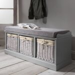 Outlet – Fyfield Hallway Shoe Storage Bench with cushion - Image 2