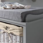 Outlet – Fyfield Hallway Shoe Storage Bench with cushion - Image 4