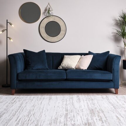 Outlet - Georgia Large Sofa - 4 Seater - Navy