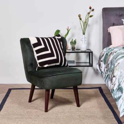 Outlet - Hattie Accent Chair - Green Velvet