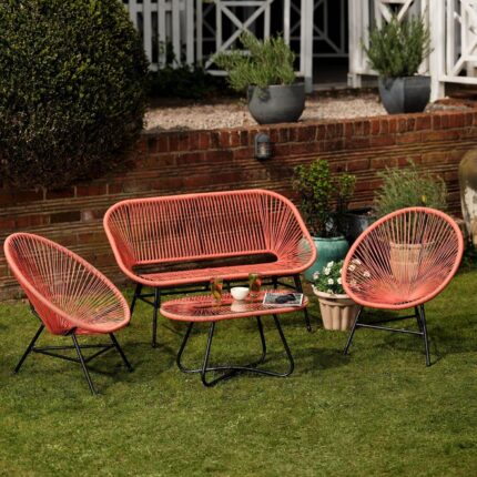 Outlet - Hebe Garden Sofa Set - Orange