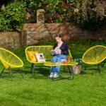 Outlet - Hebe Garden Sofa Set - Yellow - Image 3