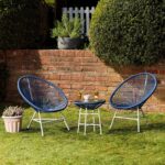 Outlet - Hebe String Bistro Set - Navy Blue
