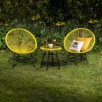 Outlet - Hebe String Bistro Set - Yellow