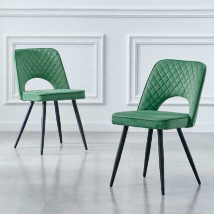 Outlet - Hope Dining Chair - Set of 2 - Dark Green
