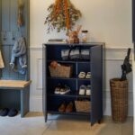Outlet - Jack Small Shoe Cabinet - Geometric - Blue - Image 2