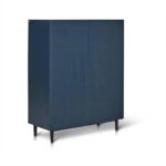 Outlet - Jack Small Shoe Cabinet - Geometric - Blue - Image 3