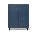 Outlet - Jack Small Shoe Cabinet - Geometric - Blue - Image 7