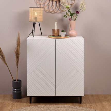 Outlet - Jack Small Sideboard - Geometric - White
