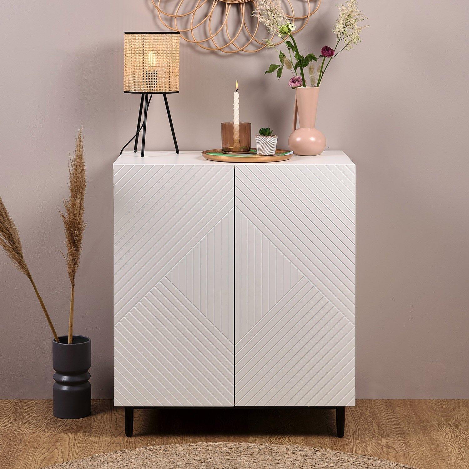 outlet-jack-small-sideboard-geometric-white-laura-james-1 Outlet - Jack Small Sideboard - Geometric - White